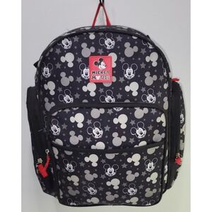Disney Mickey Mouse Backpack Women's Black Adjustable Strap Diaper Bag